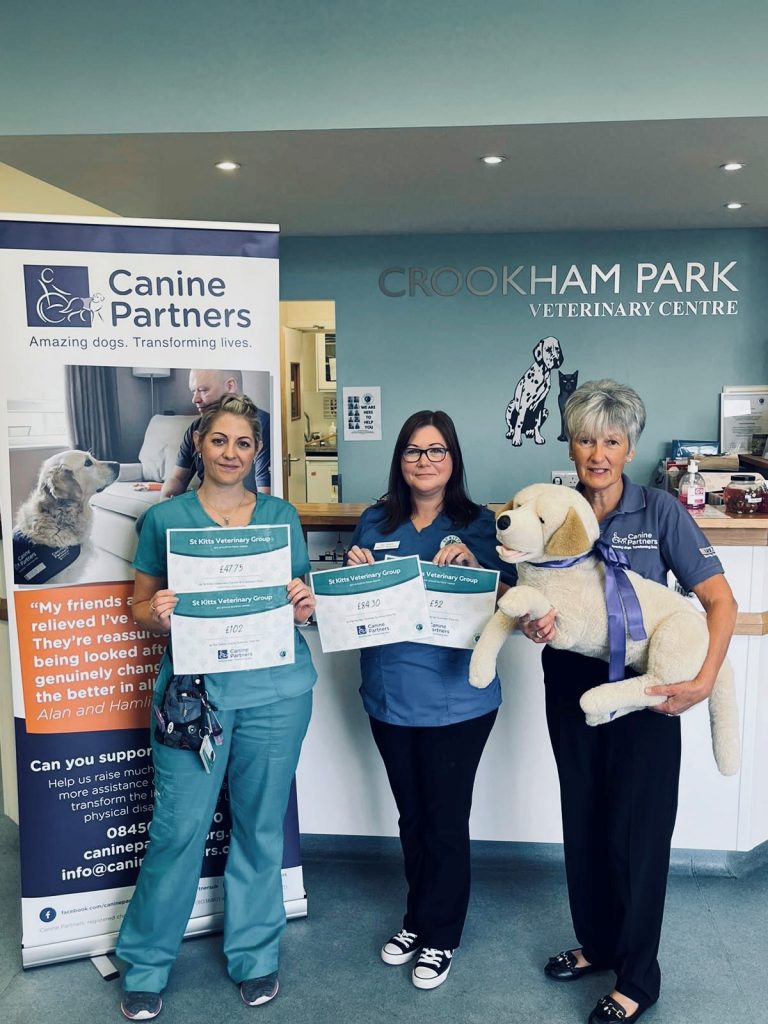 Image St Kitts Veterinary Group raise over £286 for Canine Partners